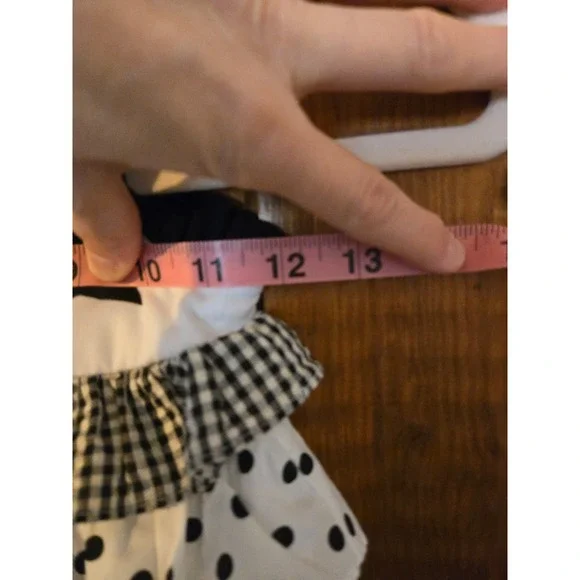 NWT - RARE EDITIONS Toddler Girls 24M 2 Piece Ruffle Tunic Legging Set B&W - Picture 6 of 8